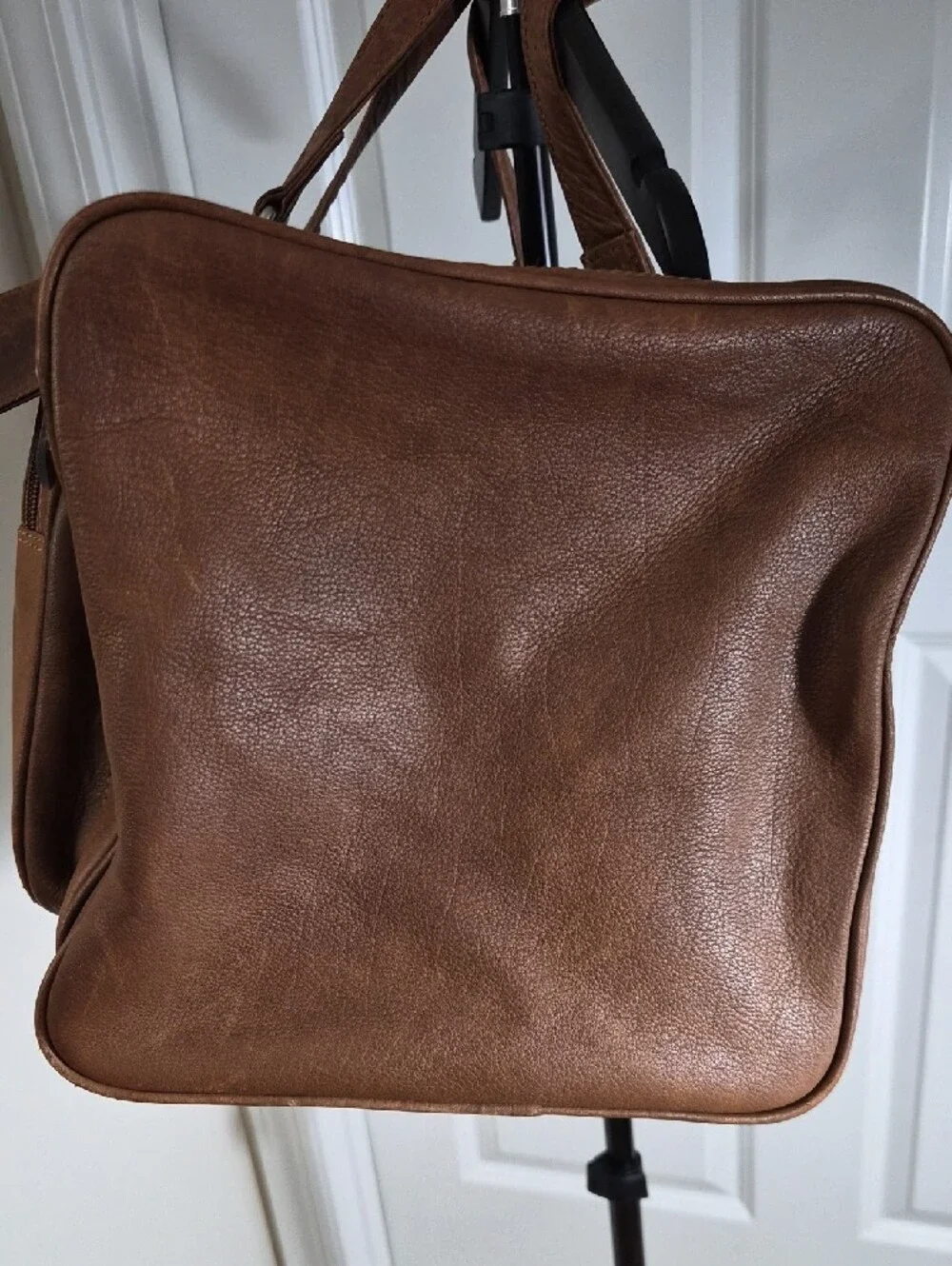 Viosi Piel Leather Duffel Bag with Multiple Pockets Front, Side, Back & Bottom